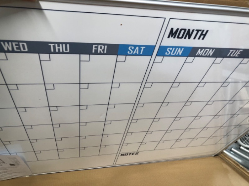 Photo 3 of XBoard Magnetic Calendar Whiteboard 48" x 36" - 2 Month Calendar Dry Erase Board, White Board + Colorful Calendar Board, Silver Aluminium Framed Monthly Planning Board 48" x 36" - 2 Months