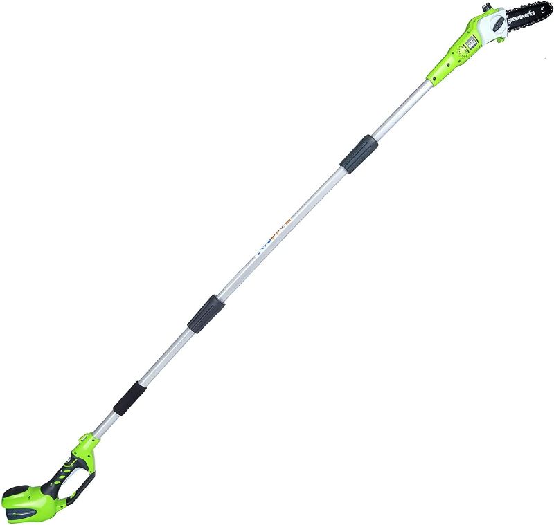 Photo 1 of **USED AND NO BATTERY**
Greenworks Pro 80V 10 inch Brushless Cordless Polesaw