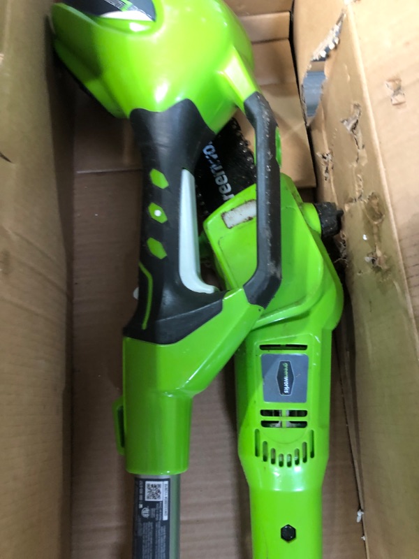 Photo 4 of **USED AND NO BATTERY**
Greenworks Pro 80V 10 inch Brushless Cordless Polesaw