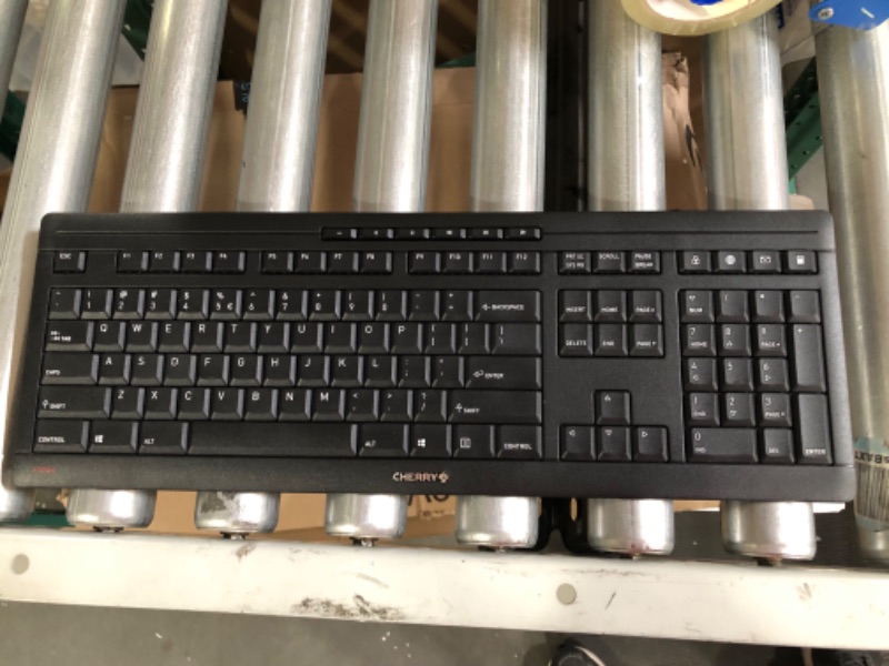 Photo 1 of Cherry Stream Desktop - Wireless Keyboard and Mouse Combo - US Layout - QWERTY Keyboard - Black