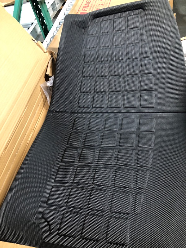 Photo 1 of TAPTES for Tesla Model Y Floor Mats 7 Seater Rear Seat Back Mat