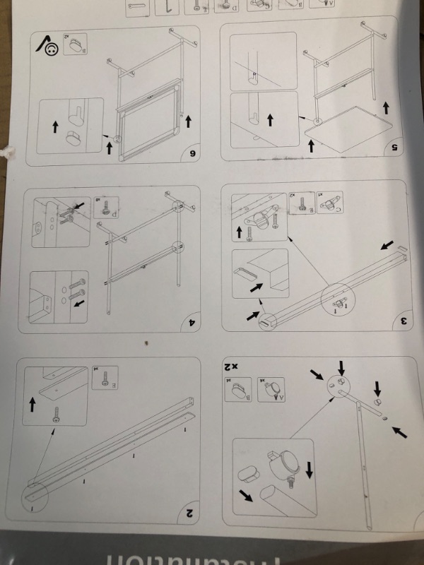 Photo 3 of Mobile Whiteboard - 46x32 Large Height Adjust 360° Rolling Double Sided Dry Erase Board