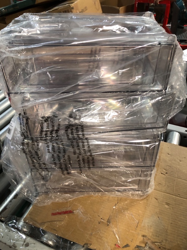 Photo 1 of mDesign Plastic Stackable Closet Storage Organizer Bins 