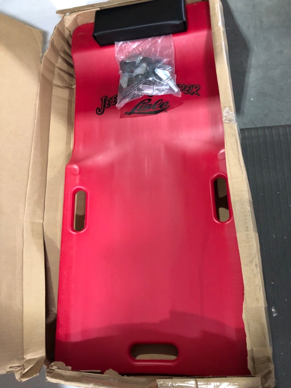 Photo 1 of Lisle 92102 Red Plastic Creeper Red with Logo