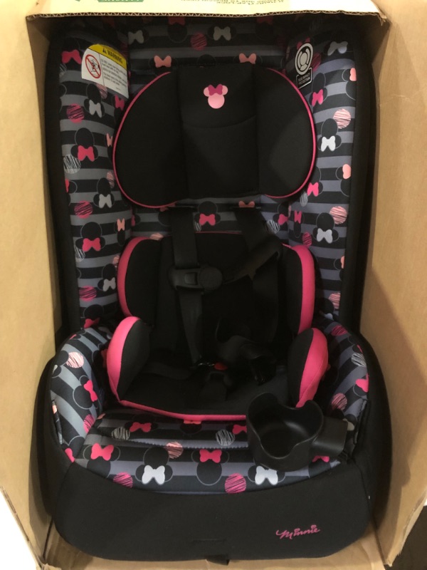 Photo 3 of Disney Baby Jive 2 in 1 Convertible Car Seat,Rear-Facing 5-40 pounds and Forward-Facing 22-65 pounds, Minnie Stripes