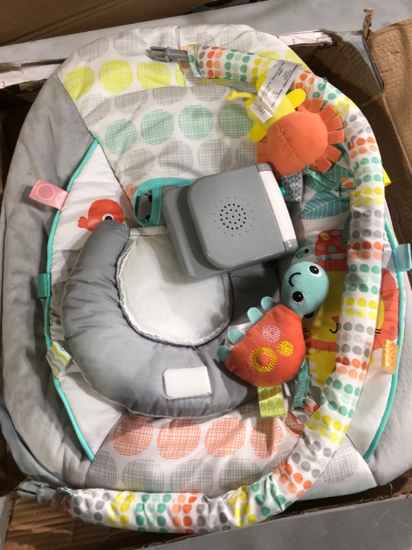 Photo 2 of Bright Starts Whimsical Wild Comfy Baby Bouncer Seat with Soothing Vibration and Music:
Product Dimensions 19 x 23 x 23 inches