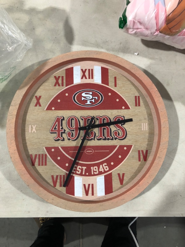 Photo 1 of 49er's clock