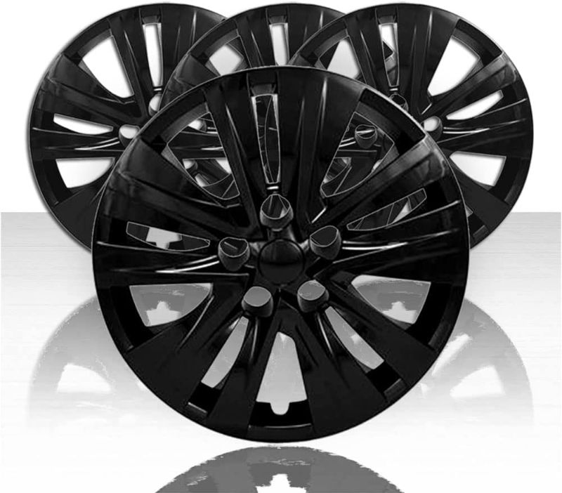 Photo 1 of Auto Reflections Set of 4 16" Wheel Covers for 2020-2021 Nissan Sentra - Gloss Black