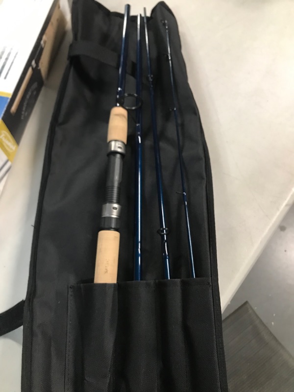 Photo 2 of Goture Travel Fishing Rods,2 Piece/4 Piece Fishing Pole with Case/Bag,Fly Fishing Kit/Surf Casting/Tenkara Telestopic/Spinning Rod and Reel Combo,Ultralight Fishing Baitcast Rod 6ft-13ft for Saltwater Trout, Bass, Walleye, Pike Orange; Spinning/6'6''-f/Mh