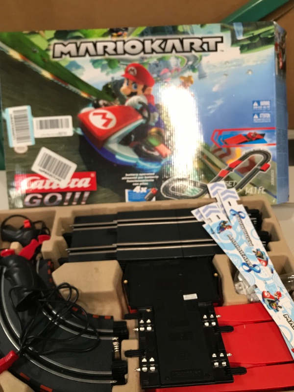 Photo 3 of Carrera GO!!!  Mario Kart Battery Operated 1:43 Scale Slot Car Racing Toy Track Set 