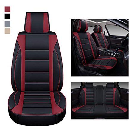 Photo 3 of BaoLL Leather Car Seat Covers Full Set, Black/Red