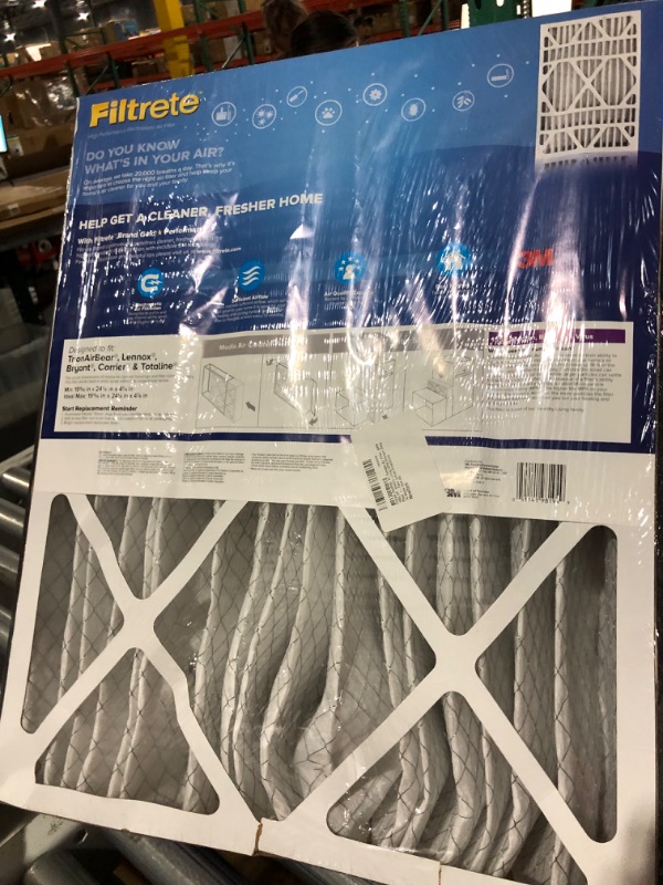 Photo 2 of 3M Filtrete Ultra Allergen Healthy Living Deep Pleat Furnace Filter