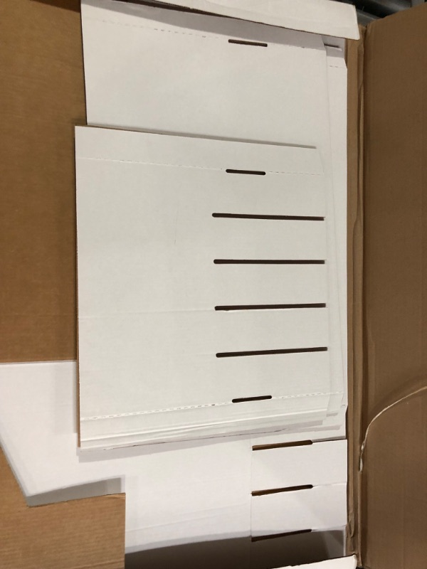 Photo 4 of Classroom Keepers 12" x 18" Construction Paper Storage, 10-Slot, White, 17"H x 27"W x 19"D