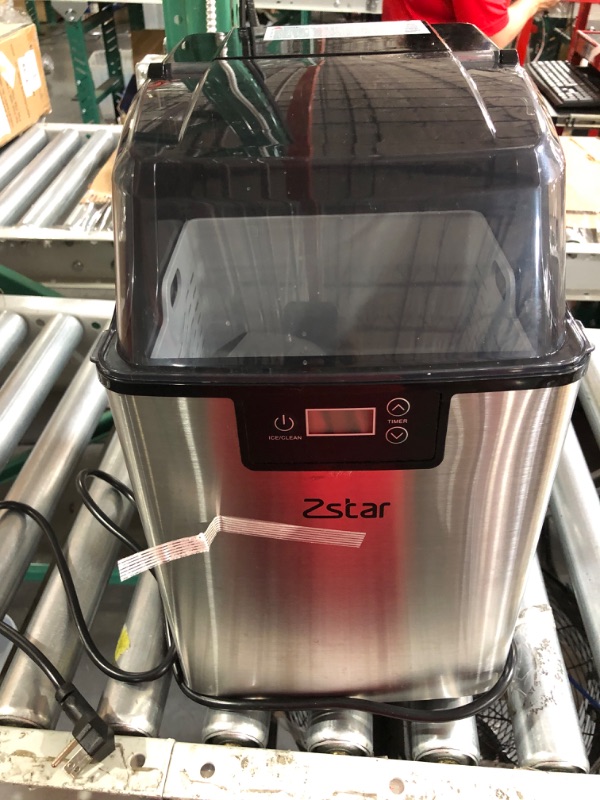 Photo 2 of **FOR PARTS ONLY**
Zstar Nugget Ice Maker, Stainless Steel Countertop Ice Machine with 44Lbs/24H Output