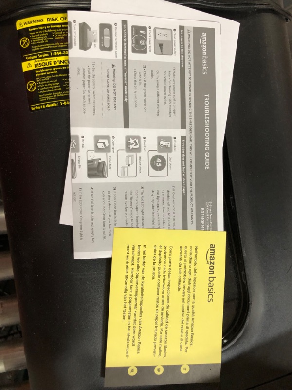 Photo 2 of Amazon Basics 15-Sheet Cross-Cut Paper, CD Credit Card Office Shredder 15 Sheet