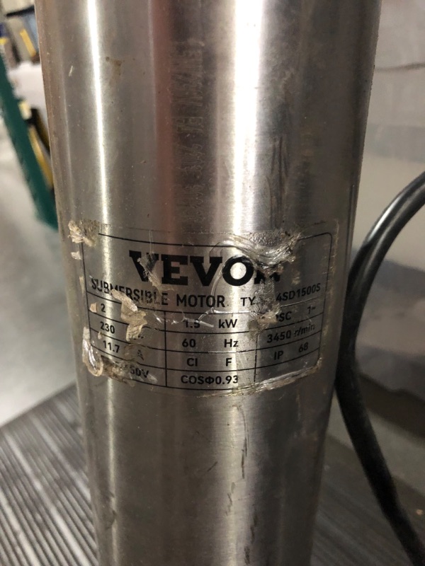 Photo 7 of [notes!] Vevor submersible pump 4SSM5/12