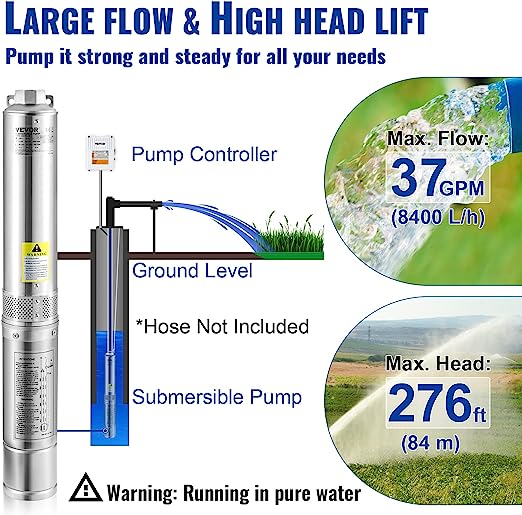 Photo 1 of [notes!] Vevor submersible pump 4SSM5/12