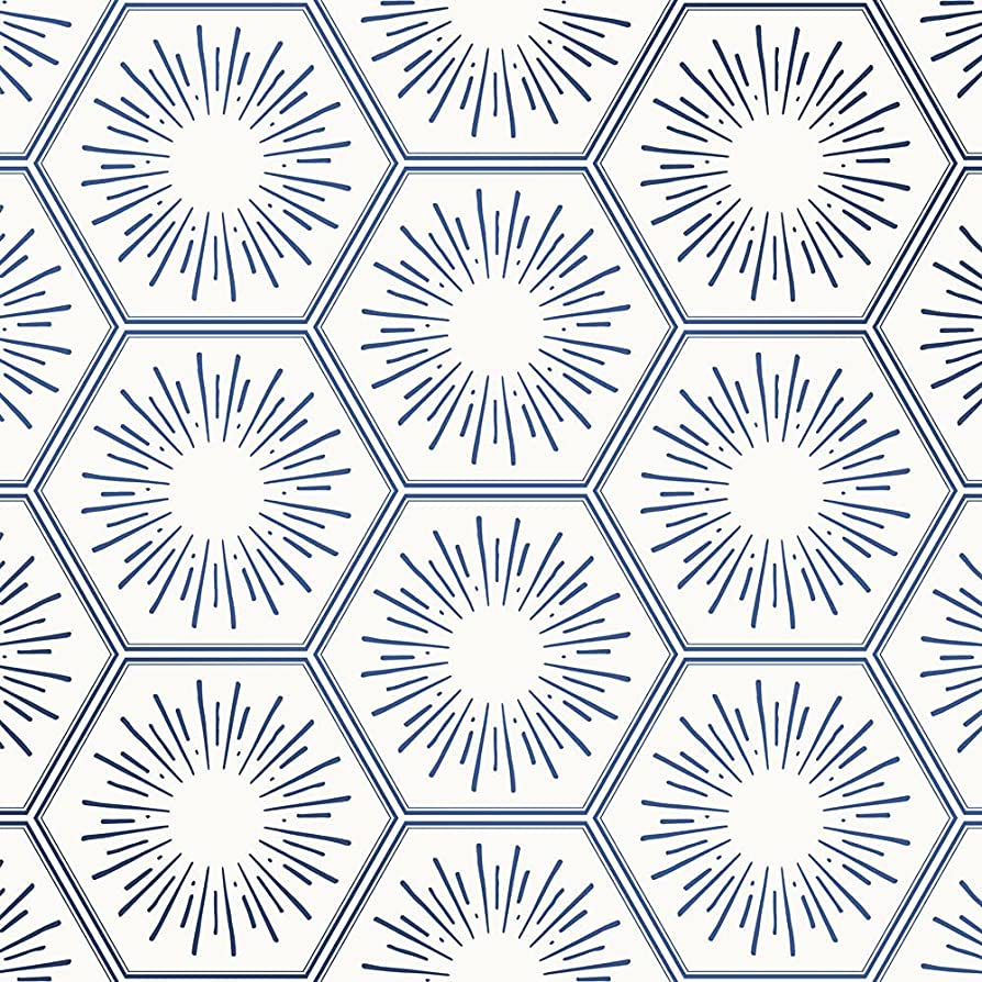 Photo 1 of 4.1 out of 5 stars186 Reviews
Tempaper Metallic Blue Hello Sunshine Removable Peel and Stick Wallpaper, 20.5 in X 16.5 ft, Made in The USA