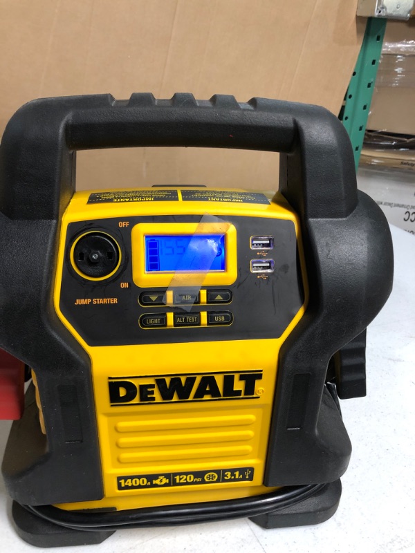 Photo 2 of DEWALT DXAEJ14 Digital Portable Power Station Jump Starter: 