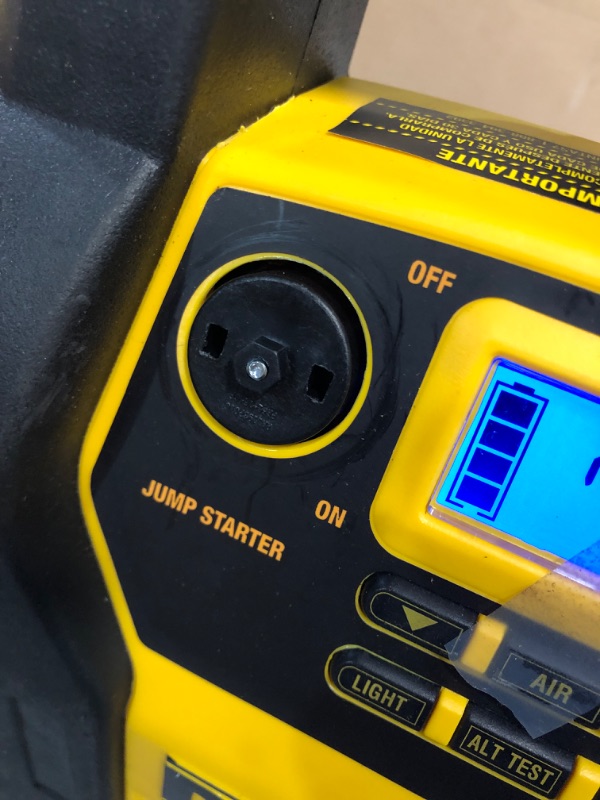 Photo 3 of DEWALT DXAEJ14 Digital Portable Power Station Jump Starter: 