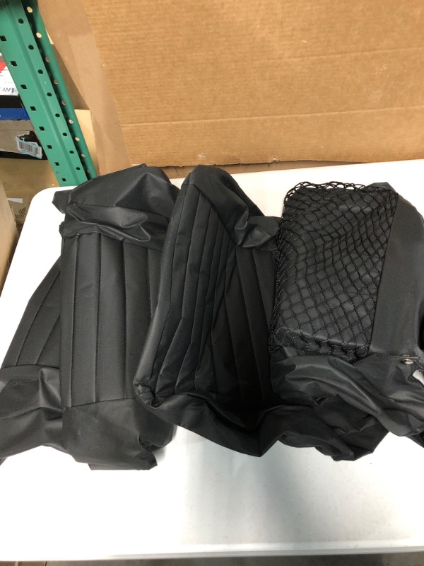 Photo 1 of Bestop 2922615 Black Denim Seat Covers for Front High-Back Seats - Jeep 1997-2002 Wrangler; Sold as Pair; Fit Factory Seats