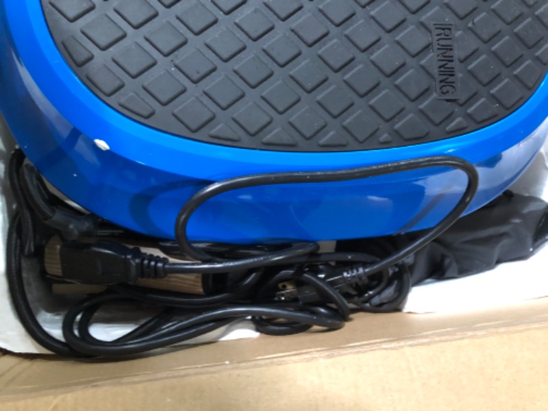 Photo 2 of *USED* LifePro Waver Vibration Plate Exercise Machine - Whole Body Workout Vibration Fitness Platform w/ Loop Band - Home Training Equipment for Weight Loss & Toning Blue