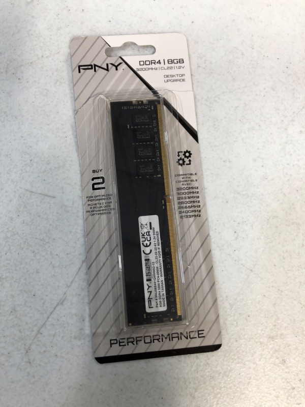 Photo 3 of PNY Performance 8GB DDR4 DRAM 3200MHz 