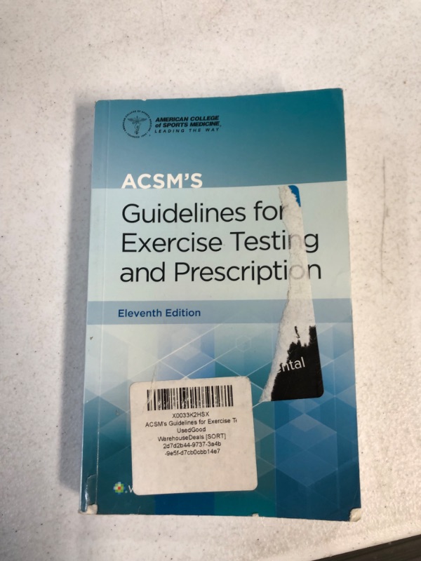 Photo 2 of ACSM's Guidelines for Exercise Testing and Prescription (American College of Sports Medicine)