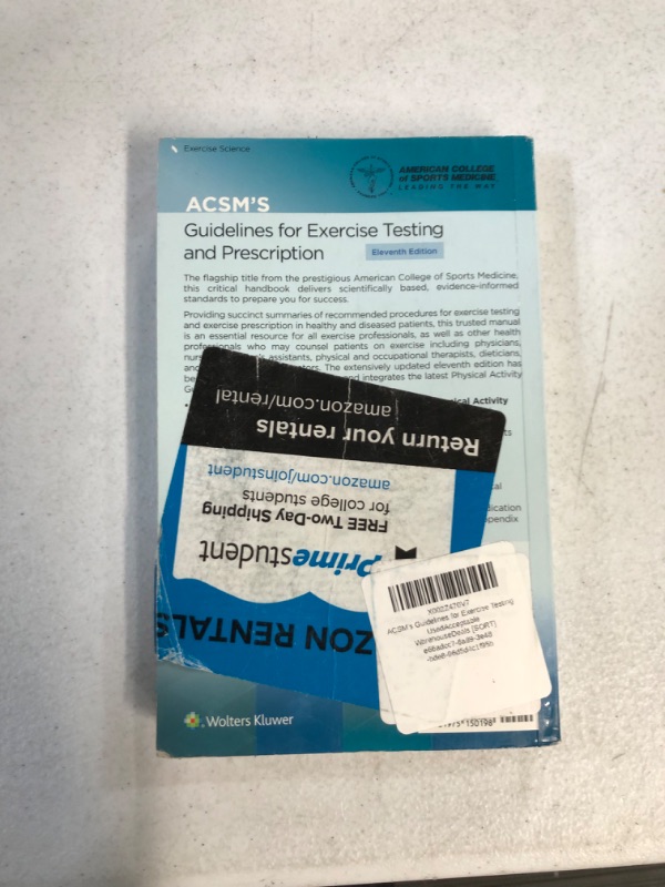 Photo 3 of ACSM's Guidelines for Exercise Testing and Prescription (American College of Sports Medicine)