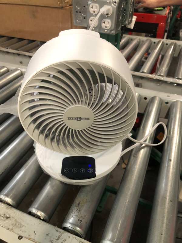 Photo 2 of Air Circulator Fan with Remote, Small Oscillating Table Fan with 8-Hour Timer, 90-Degree Tilt, 3 Speeds, LED Display, Touch Control