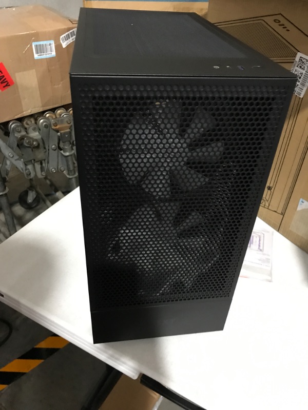 Photo 3 of NZXT H5 Flow RGB Compact ATX Mid-Tower PC Gaming Case – High Airflow Perforated Front Panel & C850 PSU (2022) - PA-8G1BB-US - 850 Watt PSU - 80+ Gold Certified - Fully Modular H5 Flow Rgb+ System Power Device, Pa-8g1bb-us Black