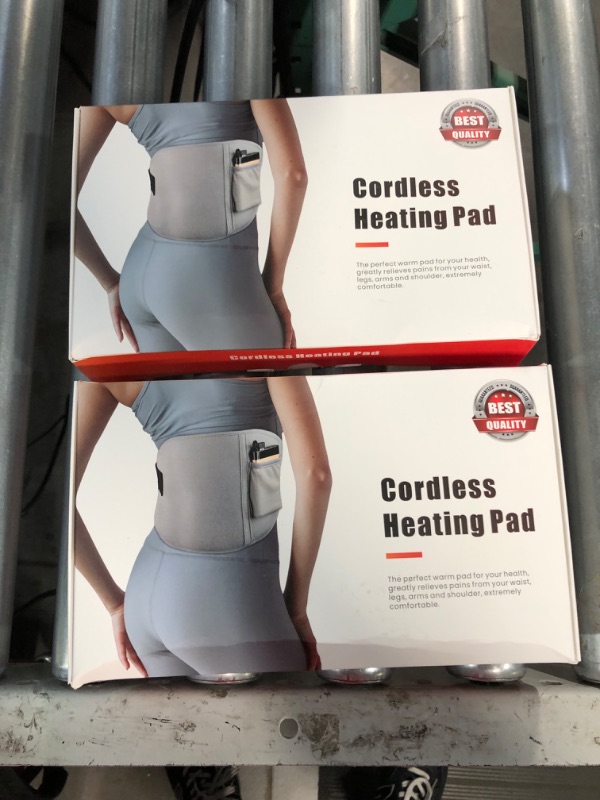 Photo 2 of 2 Portable Cordless Heating Pad, Electric Waist Belt, Fast Heating Pad *Different as Stock Picture*