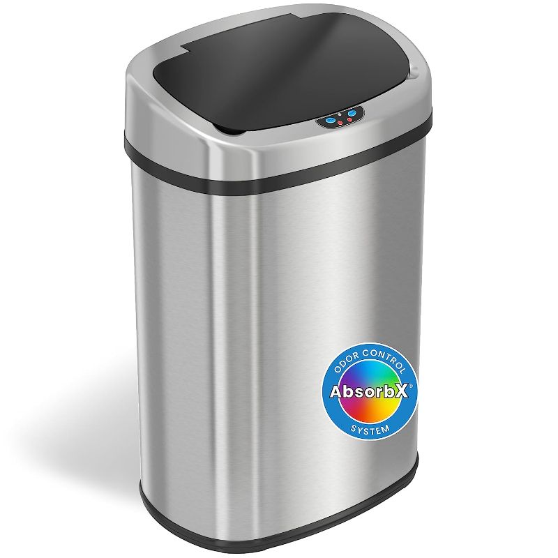 Photo 3 of * stock photo for reference * see all *
 13 Gallon Elliptical Open Top Trash Can and Recycle Bin 