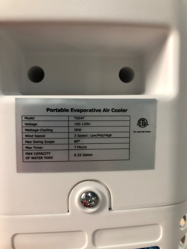 Photo 1 of *PARTS ONLY* 35’’ Evaporative Cooler Tower Fan 3-IN-1 Portable Air Conditioner, Remote Control, 120 Degree Oscillation