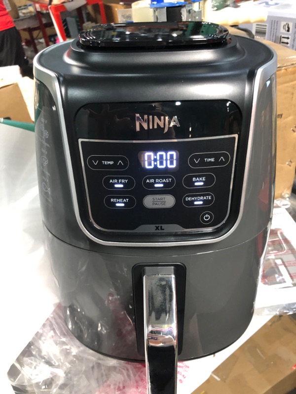 Photo 3 of **NON-FUNCTIONAL, PARTS ONLY** Ninja AF150AMZ Air Fryer XL, 5.5 Qt. Capacity, - Grey