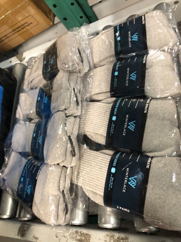 Photo 1 of 24 Pairs Cotton Crew Socks, Mens Womens Bulk Casual Sports Sock Medium - Gray size 9-11