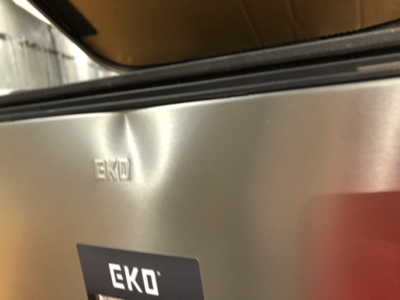 Photo 2 of 2 MINOR DENTS SEE PHOTOS***
EKO Madison Matte Stainless 50 Liter/13.2 Gallon Step Trash Can w/ Inner Liner - Matte Stainless