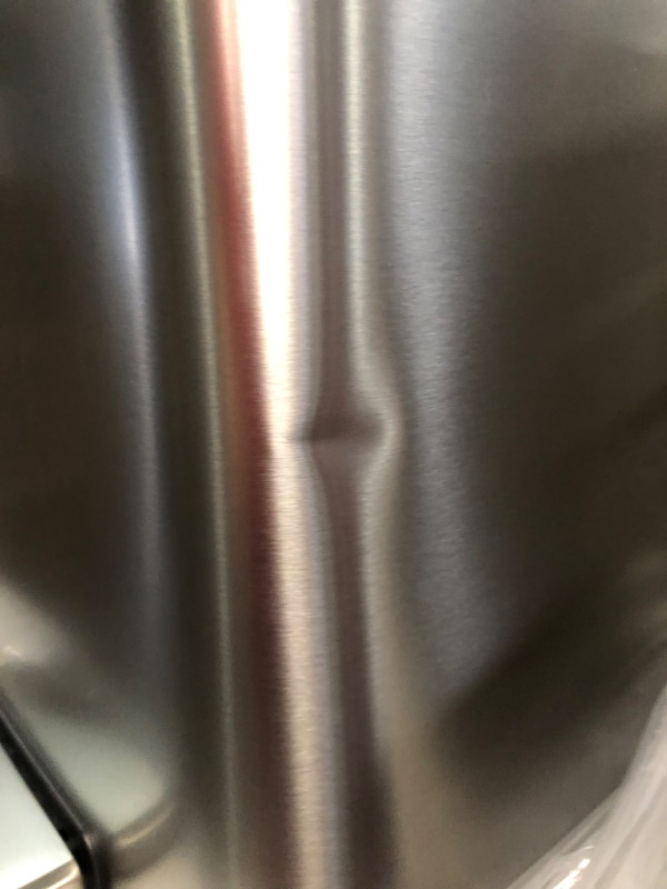 Photo 4 of 2 MINOR DENTS SEE PHOTOS***
EKO Madison Matte Stainless 50 Liter/13.2 Gallon Step Trash Can w/ Inner Liner - Matte Stainless