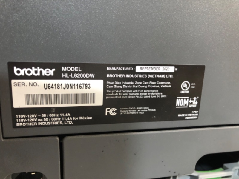 Photo 3 of Brother HL-L6200DW Business Laser Printer , 520 Sheet Capacity