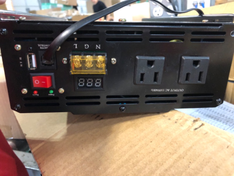 Photo 2 of aeliussine Modified 4000 Watt Power Inverter, 24V to 110V DC to AC Inverter with Remote 