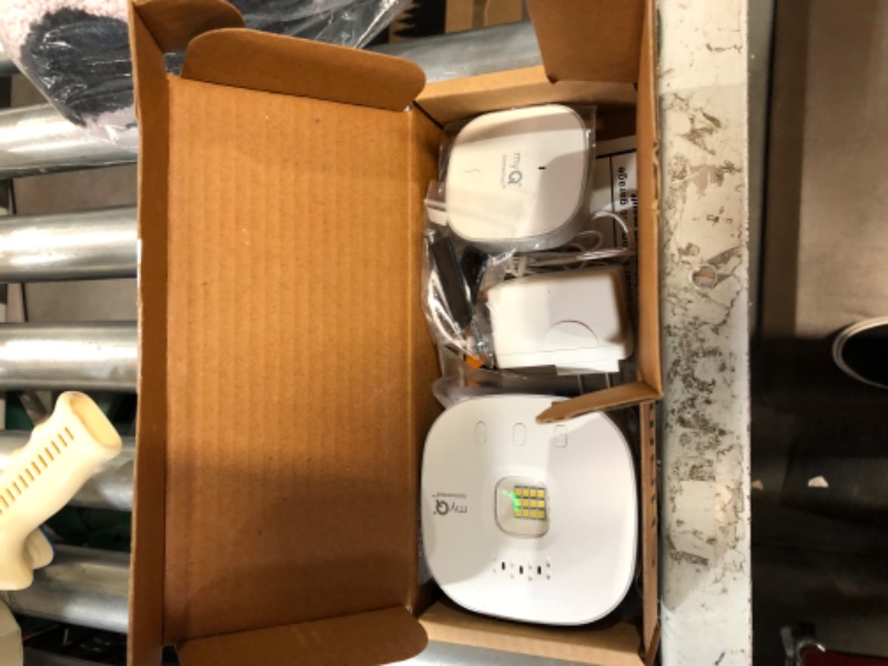 Photo 2 of myQ Chamberlain Smart Garage Control - Wireless Garage Hub and Sensor with Wifi & Bluetooth - Smartphone Controlled, myQ-G0401-ES, White myQ Smart Garage™ Control