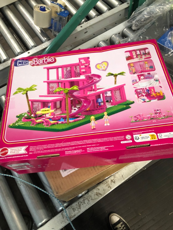 Photo 3 of MEGA Barbie The Movie Building Toys for Adults, DreamHouse Replica with 1795 Pieces, Barbie and Ken Micro-Dolls and Accessories,