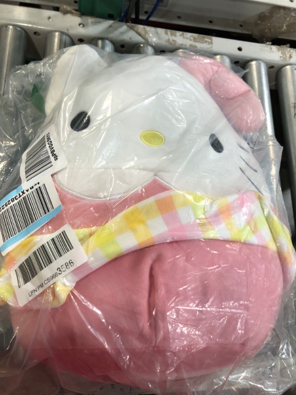 Photo 5 of Squishmallows Sanrio 14-Inch Hello Kitty Wearing Gingham Skirt Plush - Large Ultrasoft Official Kelly Toy Plush NEW