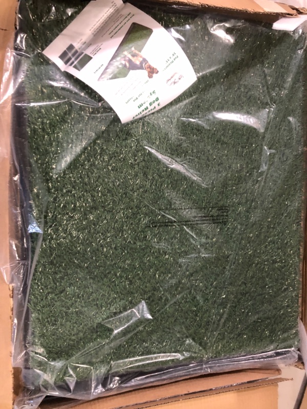 Photo 2 of Artificial Grass Puppy Pee Pad for Dogs and Small Pets - 20x25 Reusable 3-Layer Training Potty