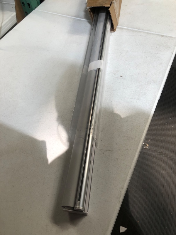 Photo 1 of Allbright Cordless Roller Shades 100% Blackout Blinds (40" W x 72" H, Light Grey) 