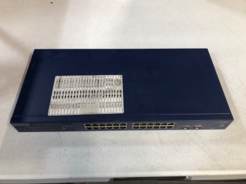 Photo 2 of ***HEAVILY USED** NETGEAR 26-Port Managed PoE Gigabit Switch (GS724TPP) - Ethernet Smart Switch 8 x 17.3 x 1.7 inches