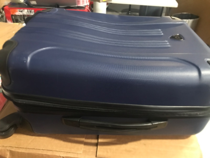 Photo 3 of **SEE NOTES**
Travelers Club Sky+ Luggage Set, Navy Blue, 3 Piece Set 