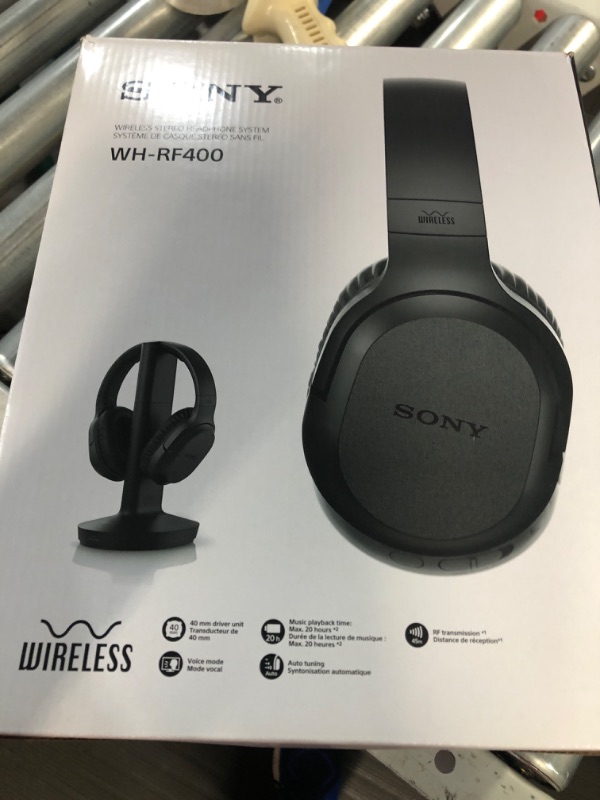 Photo 2 of Sony RF400 Wireless Home Theater Headphones for Watching TV (WHRF400)