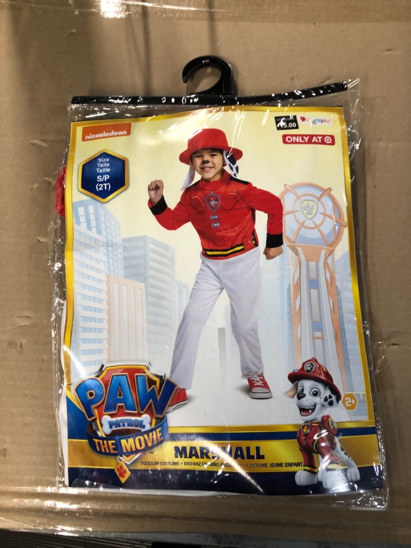 Photo 1 of Paw Patrol The Movie Marshall Kids' Halloween Costume, Size S/P (2T)