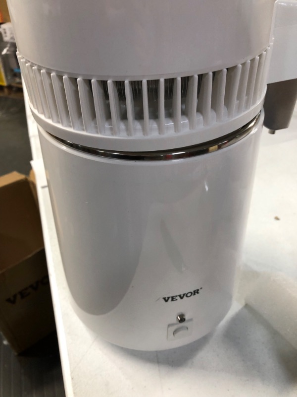 Photo 2 of Mophorn Pure Water Distiller 750W, Purifier Filter Fully Upgraded with Handle 1.1 Gal /4L, BPA Free Container, Perfect for Home Use, White